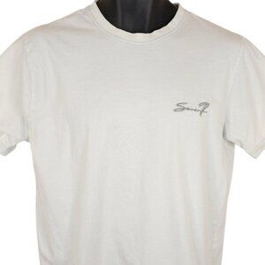 Seven7 Jeans T Shirt Mens Size Large Blue Embroidered Streetwear